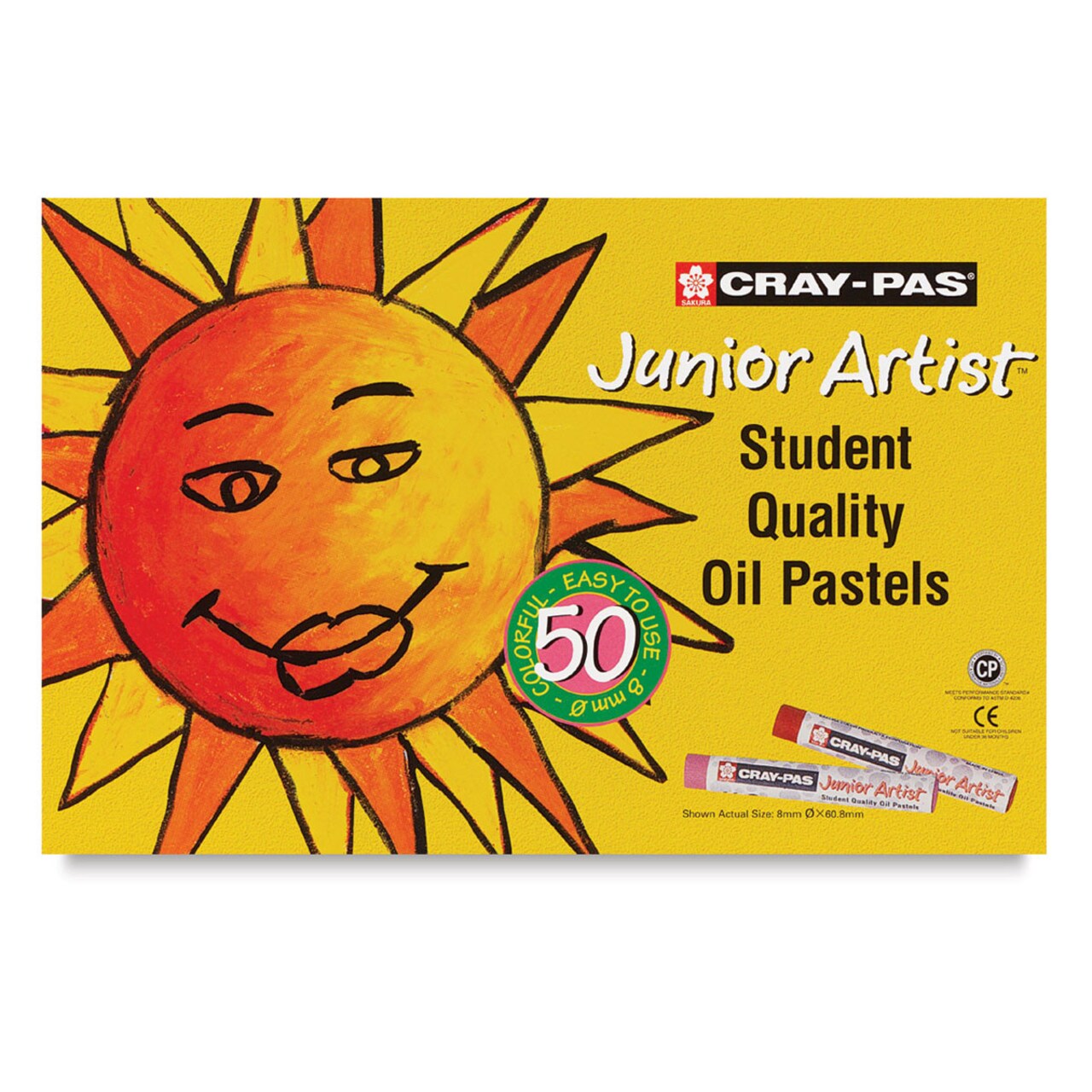 Sakura Cray-Pas Junior Artist Oil Pastels - Set of 50 Assorted Colors